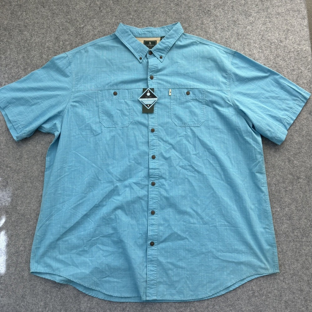 G.H. Bass & Co. Men's Blue 100% Cotton Shirt Size 3XLT NWT